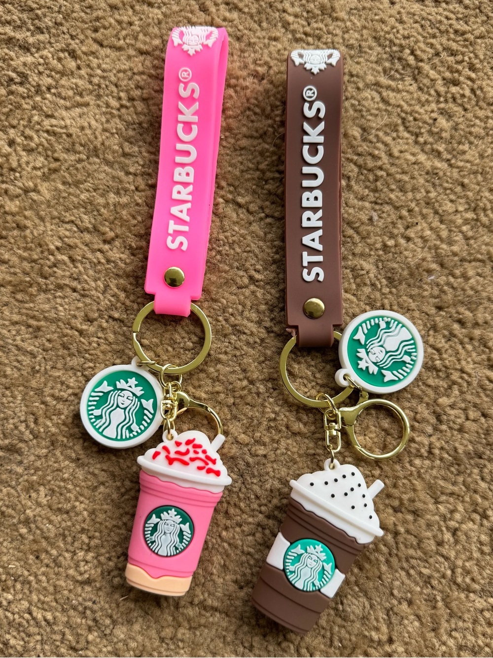 Starbucks Frappuccino silicone keychain bag charms
